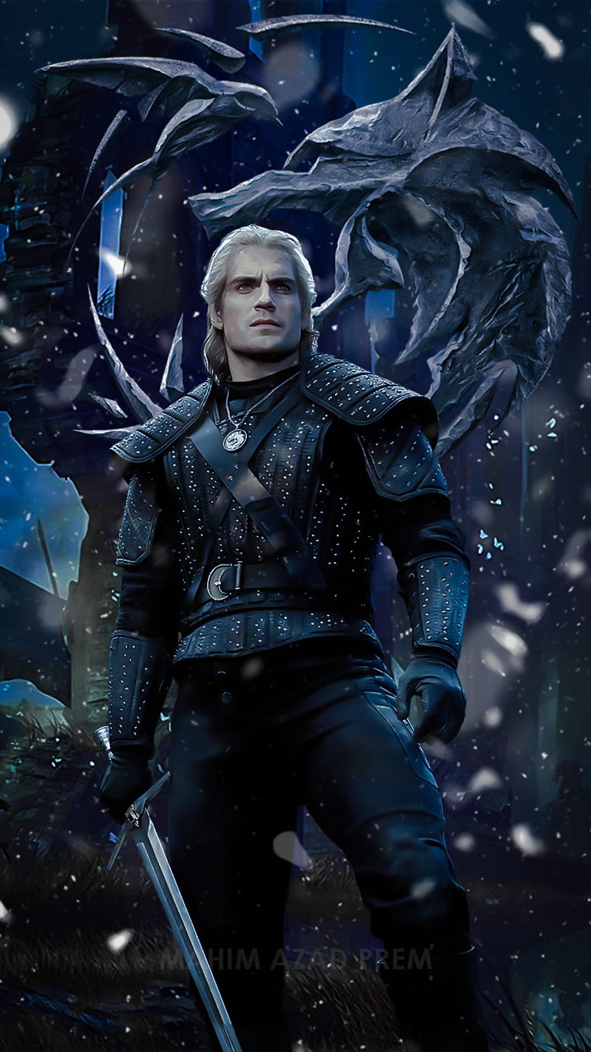 Geralt of Rivia, permainan, serigala, henrycavill, penyihir, netflix, mutan wallpaper ponsel HD
