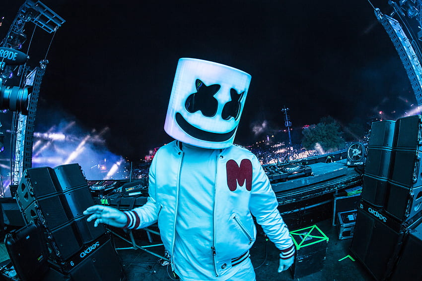 Marshmello, DJ, музикант, 2018, изпълнение на живо HD тапет