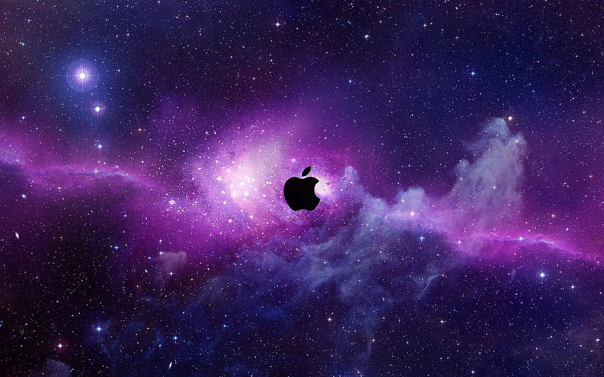Purple Galaxy Apple Logo . Galaxy , , Galaksi bima sakti HD wallpaper