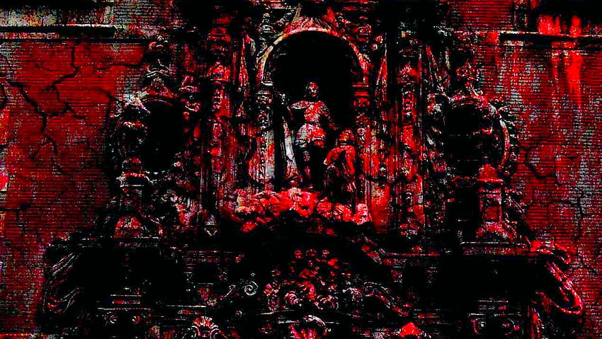blood relic, gothic, blood, dark, temple HD wallpaper