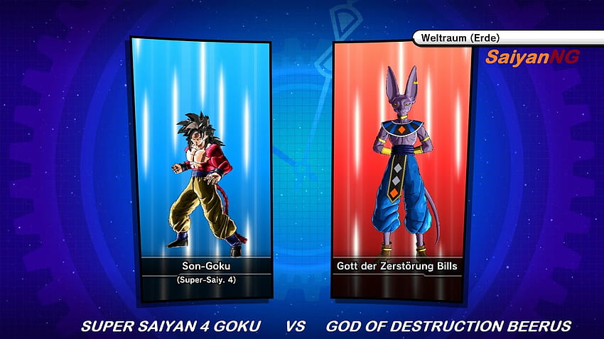 goku super saiyan god vs bills the god of destruction