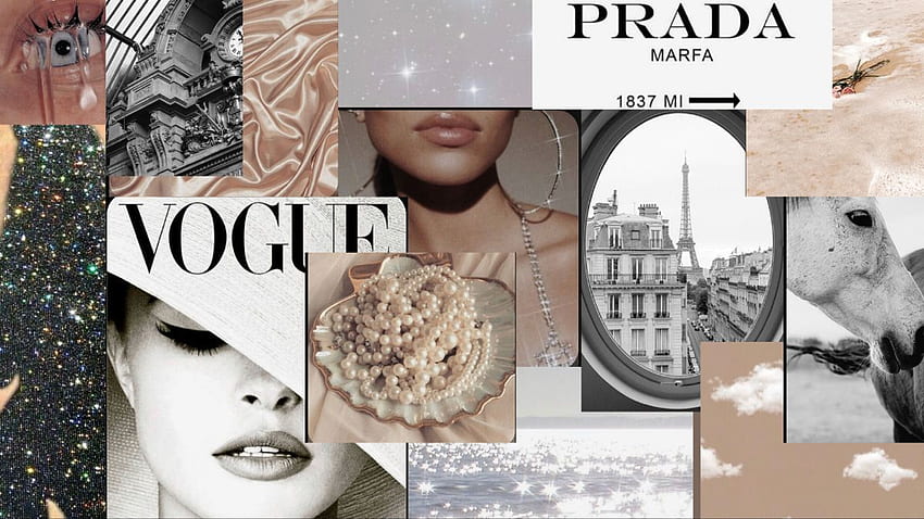 Vogue Estetica, Vogue Collage Sfondo HD