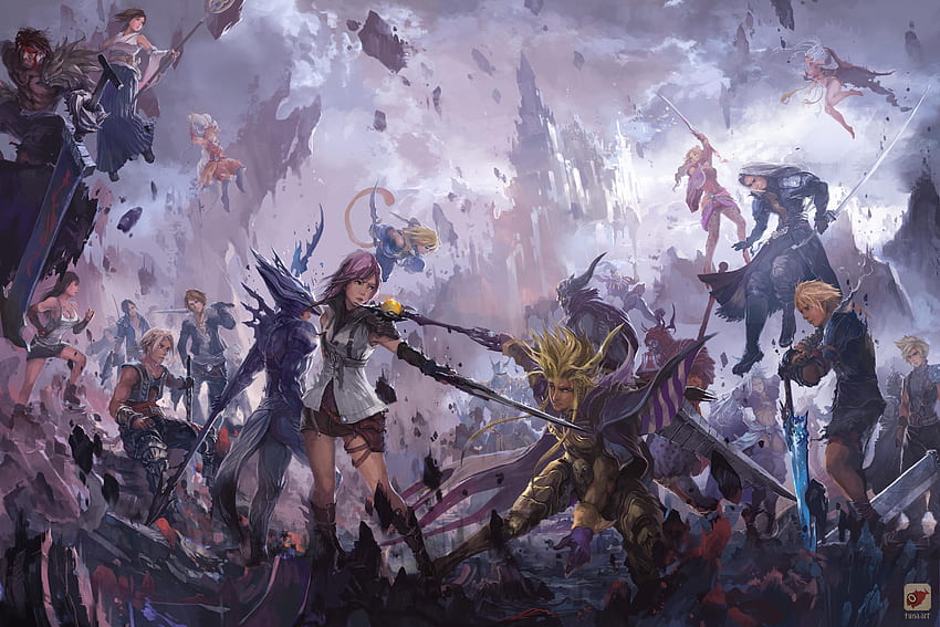 Dissidia 012: Final Fantasy Ultra . Background HD wallpaper