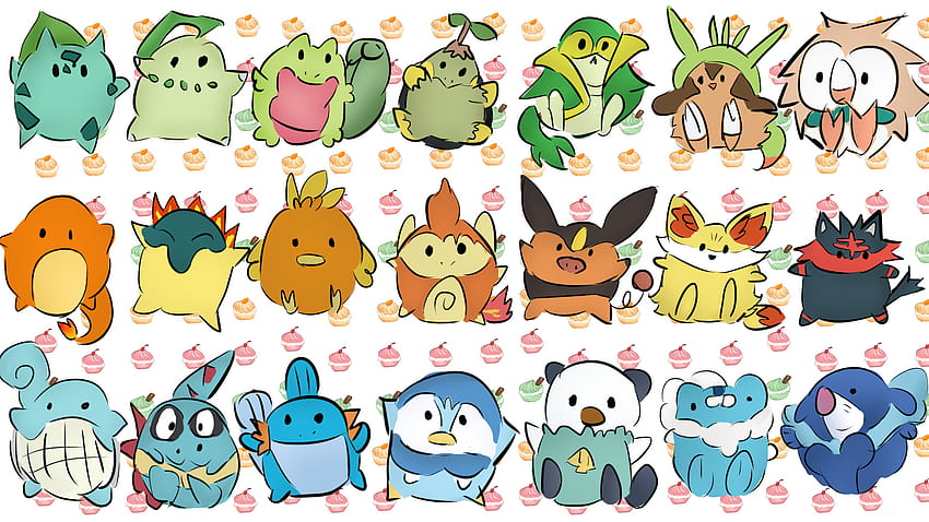 All Starter pokemon by TombieFox All Starter pokemon by TombieFox HD wallpaper