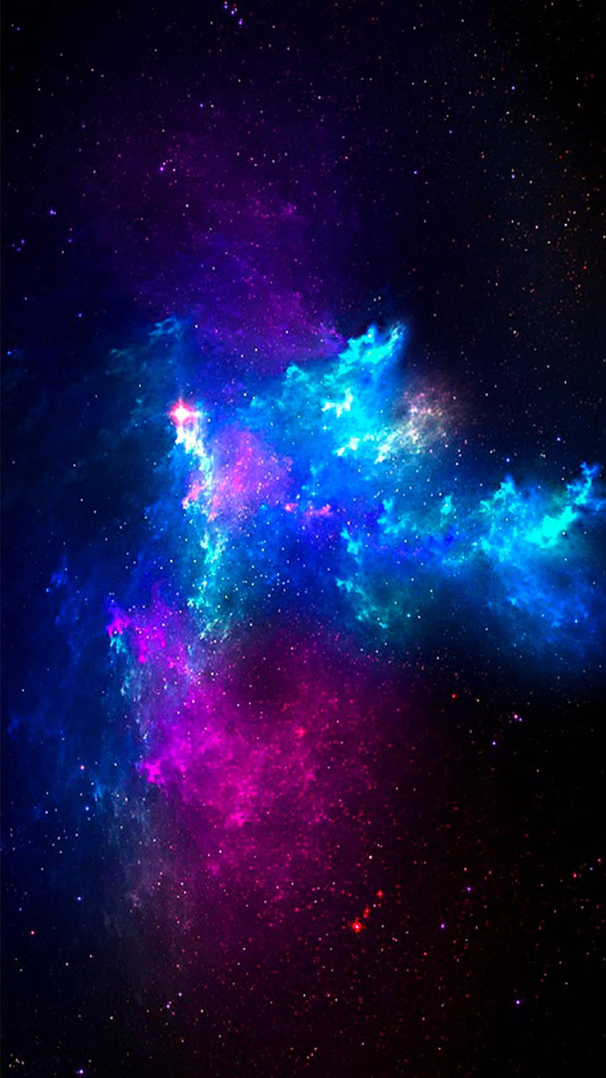 Пастелна галактика - фон HD тапет за телефон