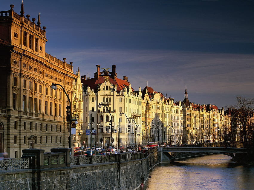 Vltava Nehri Çek Cumhuriyeti HD duvar kağıdı