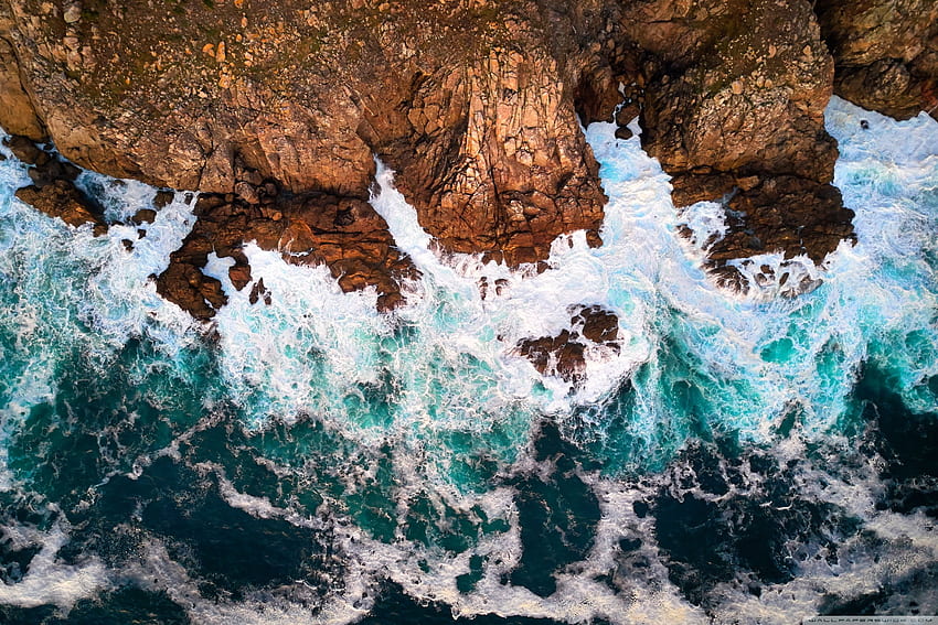 フィニステレ岬、大西洋、ガリシア、スペイン Ultra、2736X1824 海 高画質の壁紙