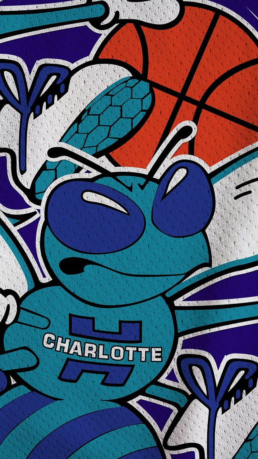 Charlotte Hornets, logo Charlotte Hornets Tapeta na telefon HD