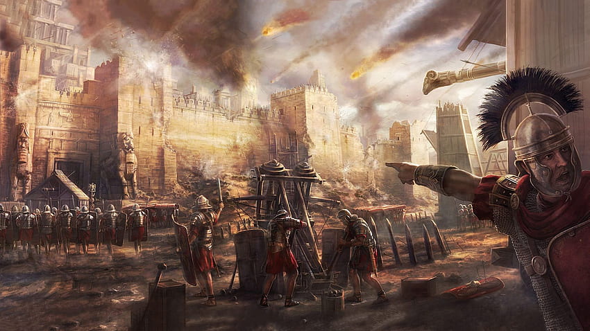 egypt, siege, battle, bombard, ballista, manpower, Army Battle HD wallpaper