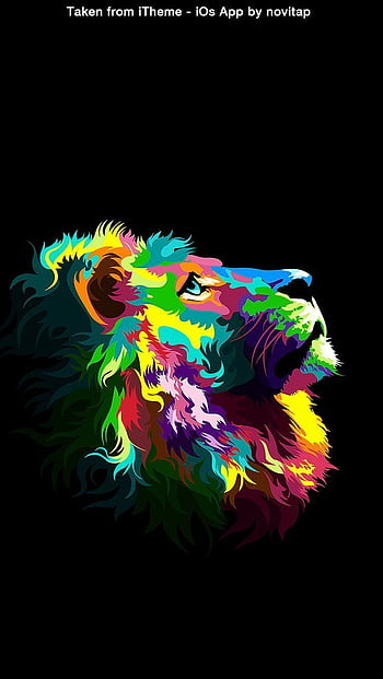 desktop wallpaper colorful lion unique q thumbnail