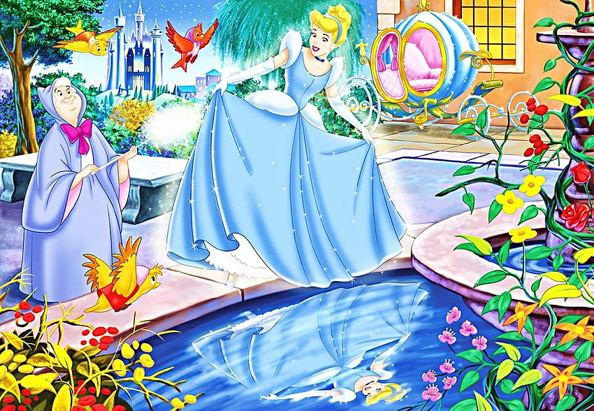 Walt Disney Characters : Walt Disney - Cinderella【2020】. イラスト, ディズニー, シンデレラ HD wallpaper