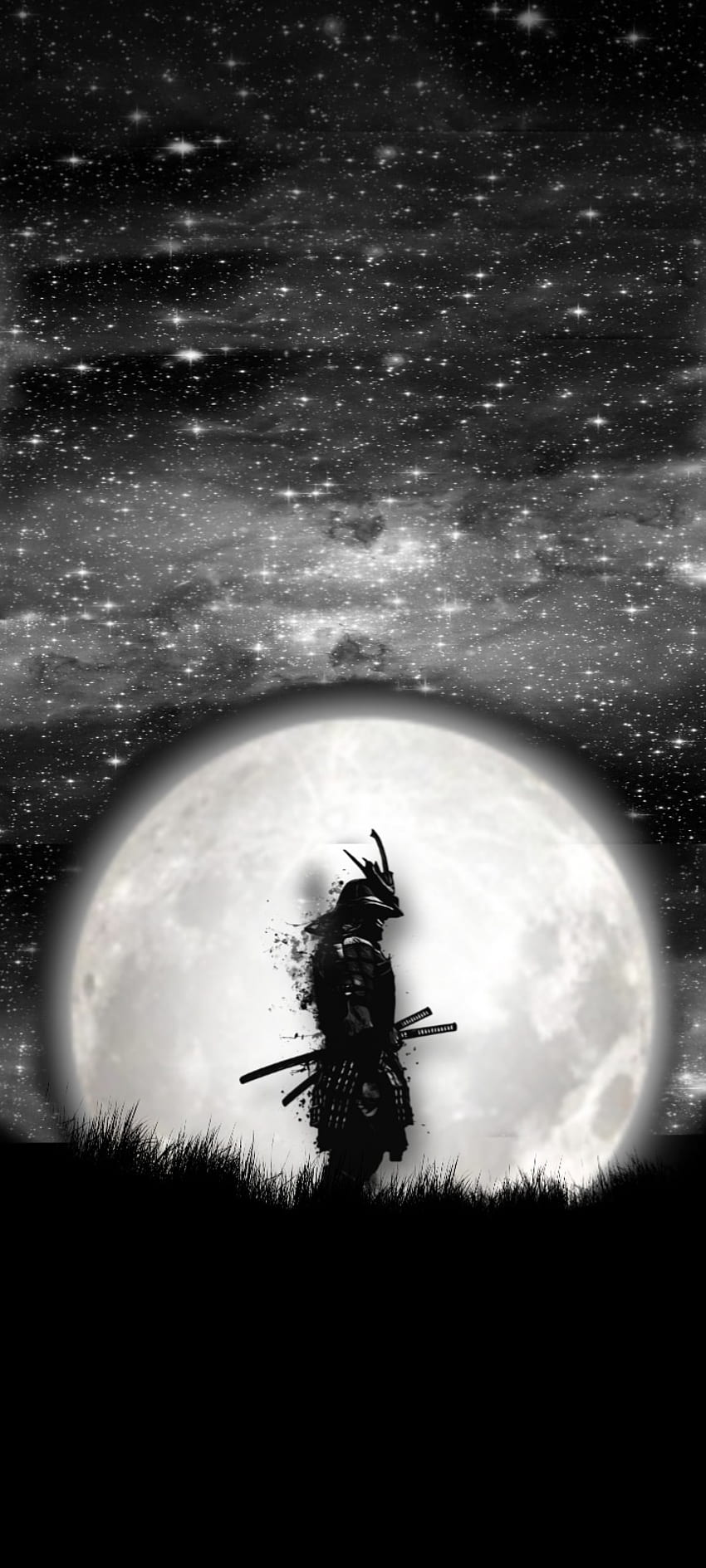 Samurai moon, guerreiro HD phone wallpaper | Pxfuel