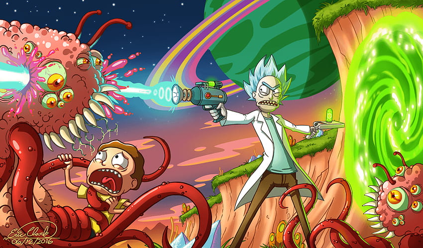 Rick and Morty Desktop Wallpaper Background Things : r/rickandmorty