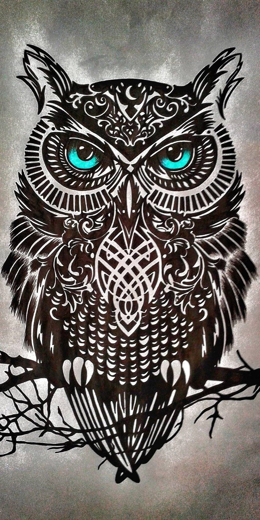 owl with full - body tattoo | Stable Diffusion