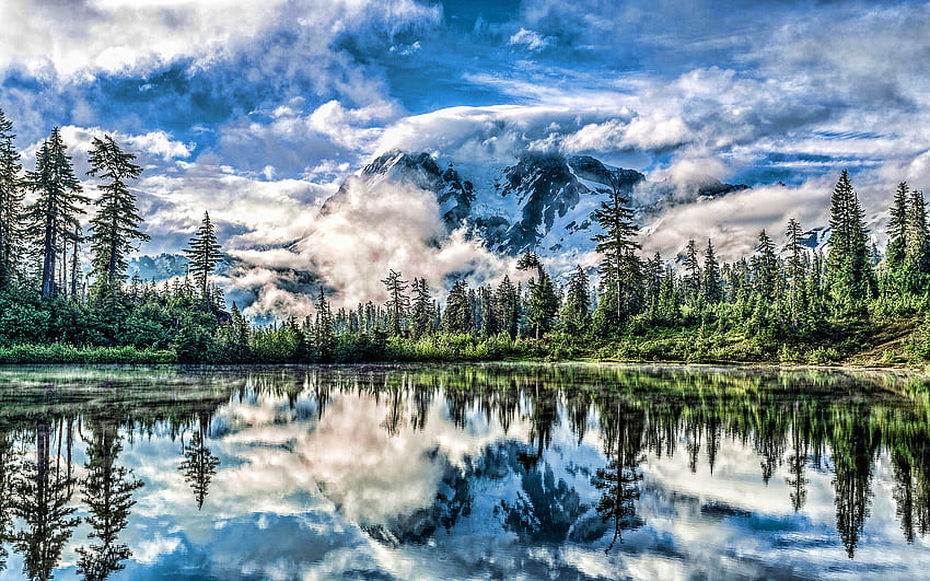 USA, , R, forest, lake, mountains, summer, America, beautiful nature HD  wallpaper | Pxfuel