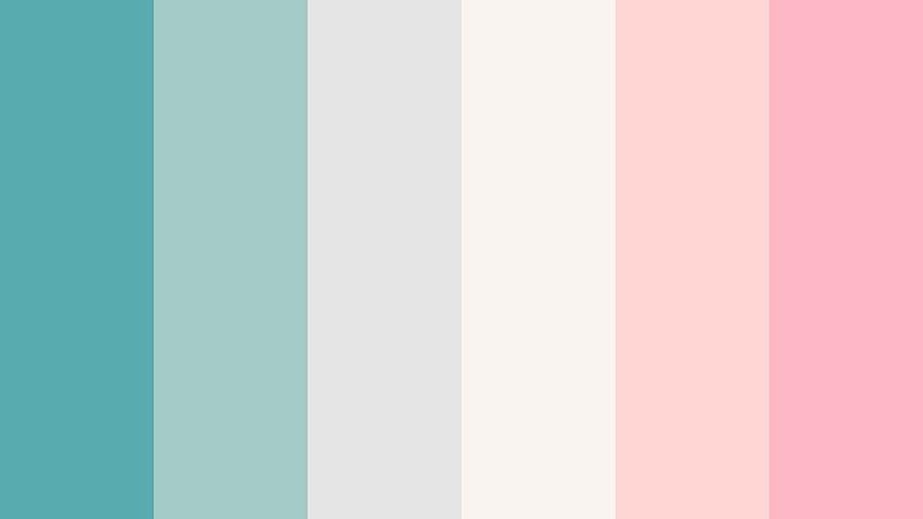 Pastel Teal And Light Pink Color Scheme HD wallpaper