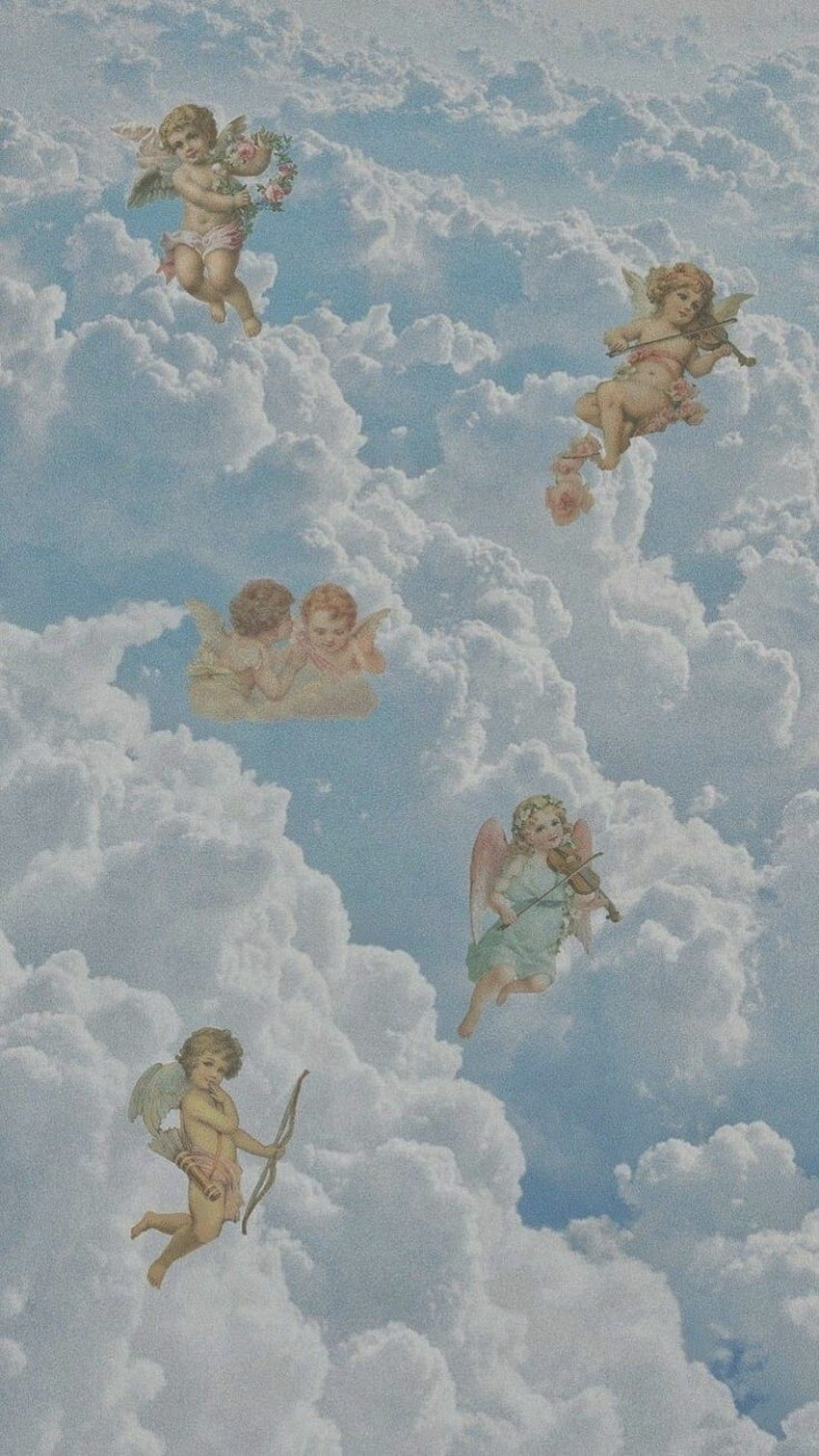 . Angel , Cute background, background, Cupid Vintage HD phone wallpaper