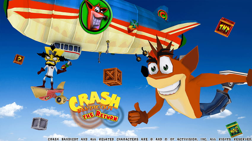 Crash Bandicoot, Crash Twinsanity HD wallpaper