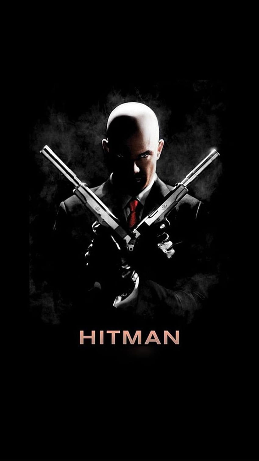 Hitman 47 Double Pistolets Android, Hitman Noir Fond d'écran de téléphone HD