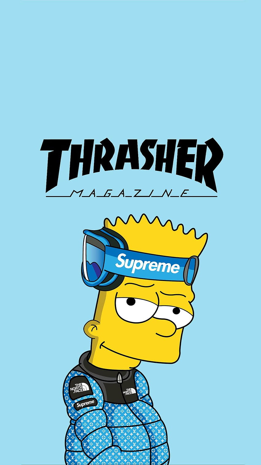 Download Sad Bart Simpsons Supreme Wallpaper
