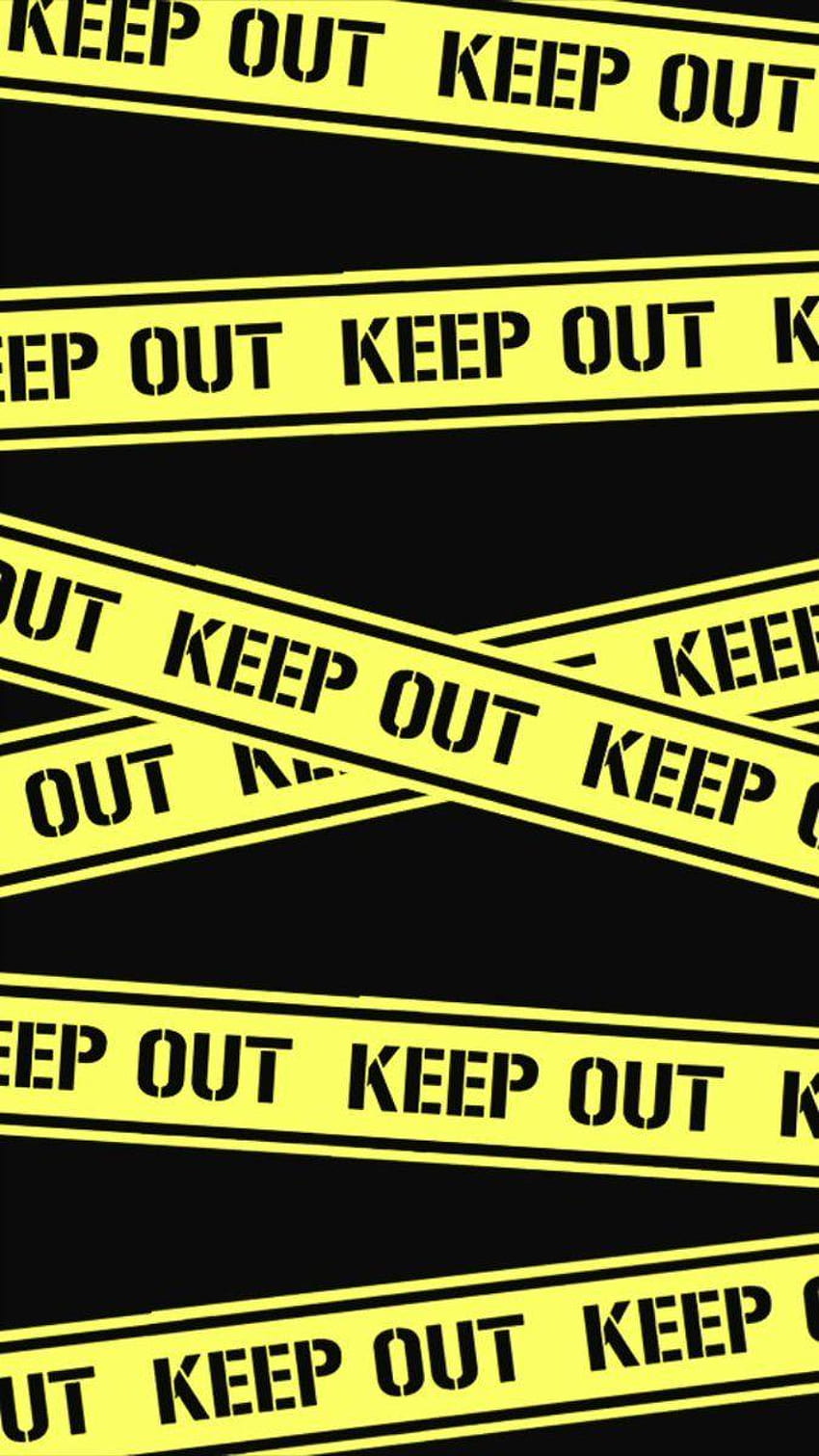 Keep Out HD phone wallpaper