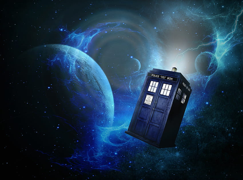 Moving Tardis - Doctor Who Tardis no espaço, 13º Doutor papel de parede HD