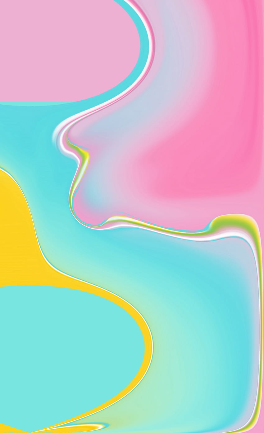 Minimal, colorido, fluido, arte Papel de parede de celular HD