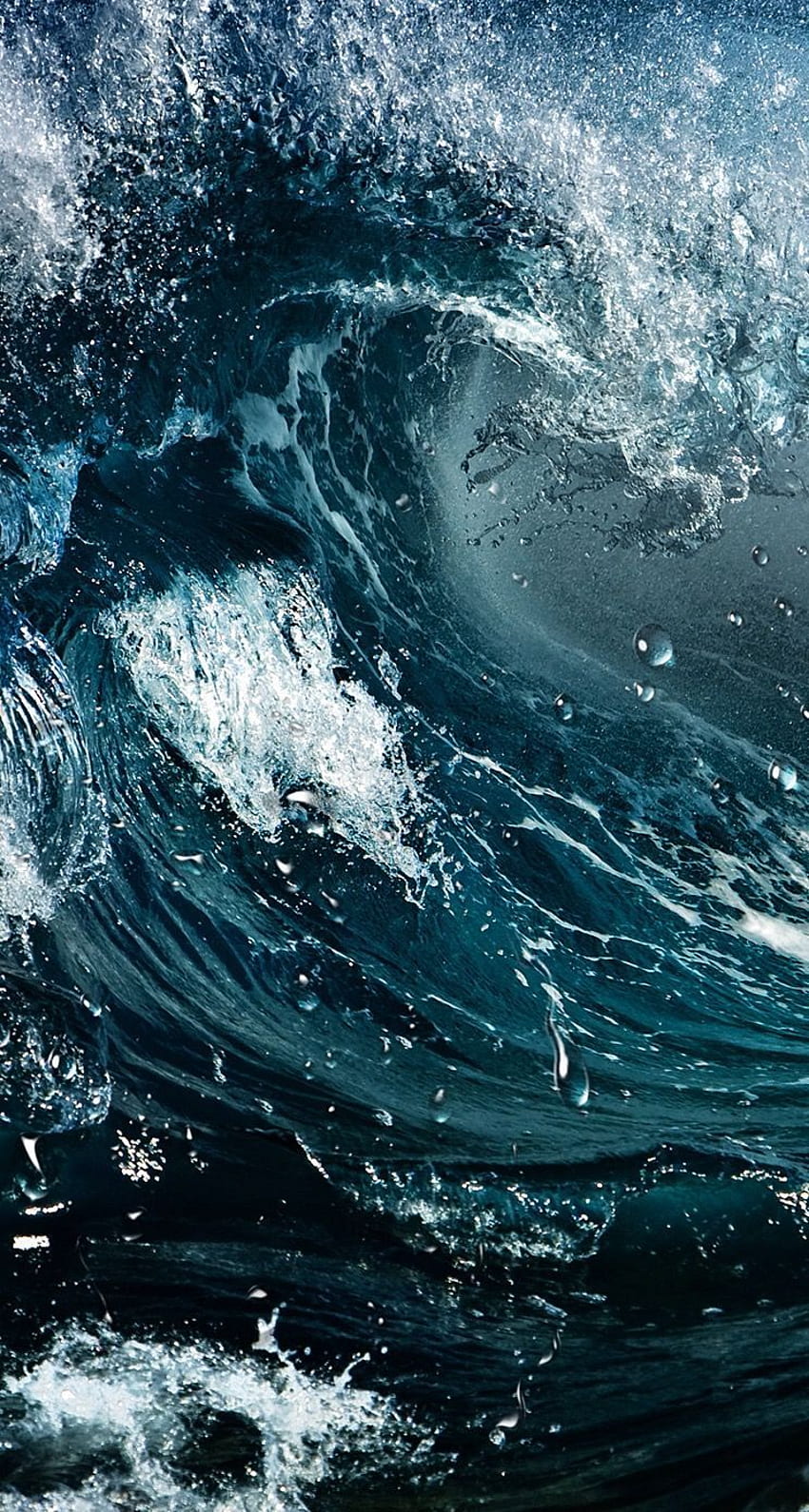 ДОКОСНЕТЕ И ВЗЕМЕТЕ ПРИЛОЖЕНИЕТО! Nature Unicolor Storm Water Wave Splash Dark Blue Ocean Sea iPhone 5 . Океански вълни, вълни, морски вълни, дълбок син океан HD тапет за телефон