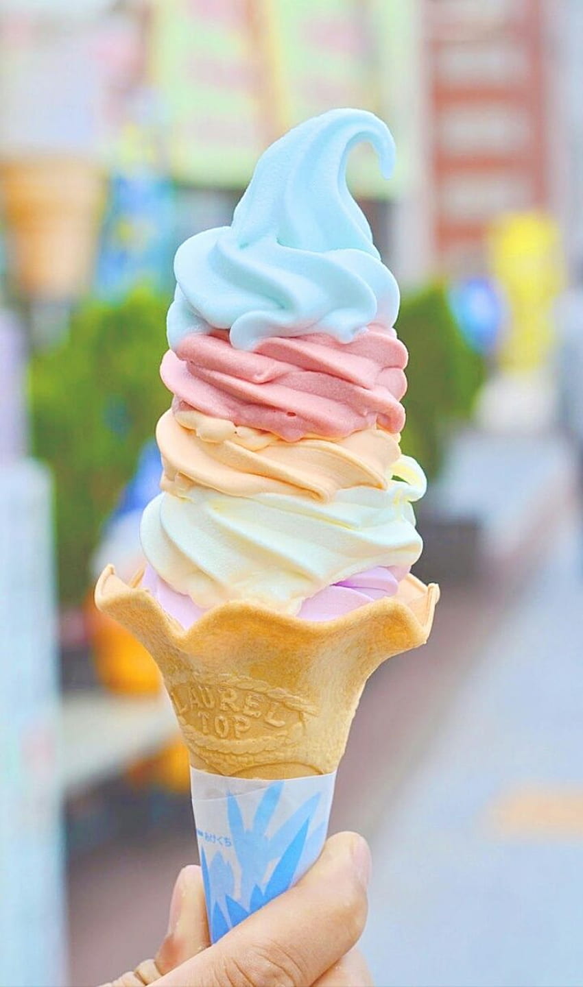 Es Krim, Es Krim Pastel Lucu wallpaper ponsel HD