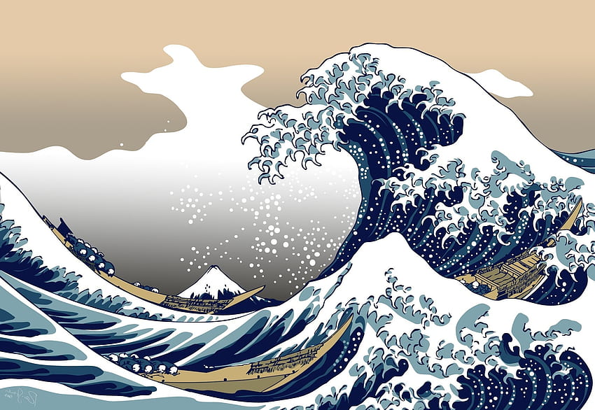 Kanagawa Big Wave Wallpaper  Download to your mobile from PHONEKY