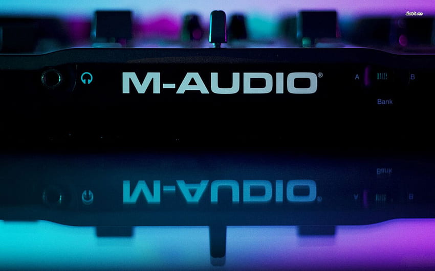 M-Audio. Forme d'onde audio, clavier audio M et audio M, HiFi Fond d'écran HD