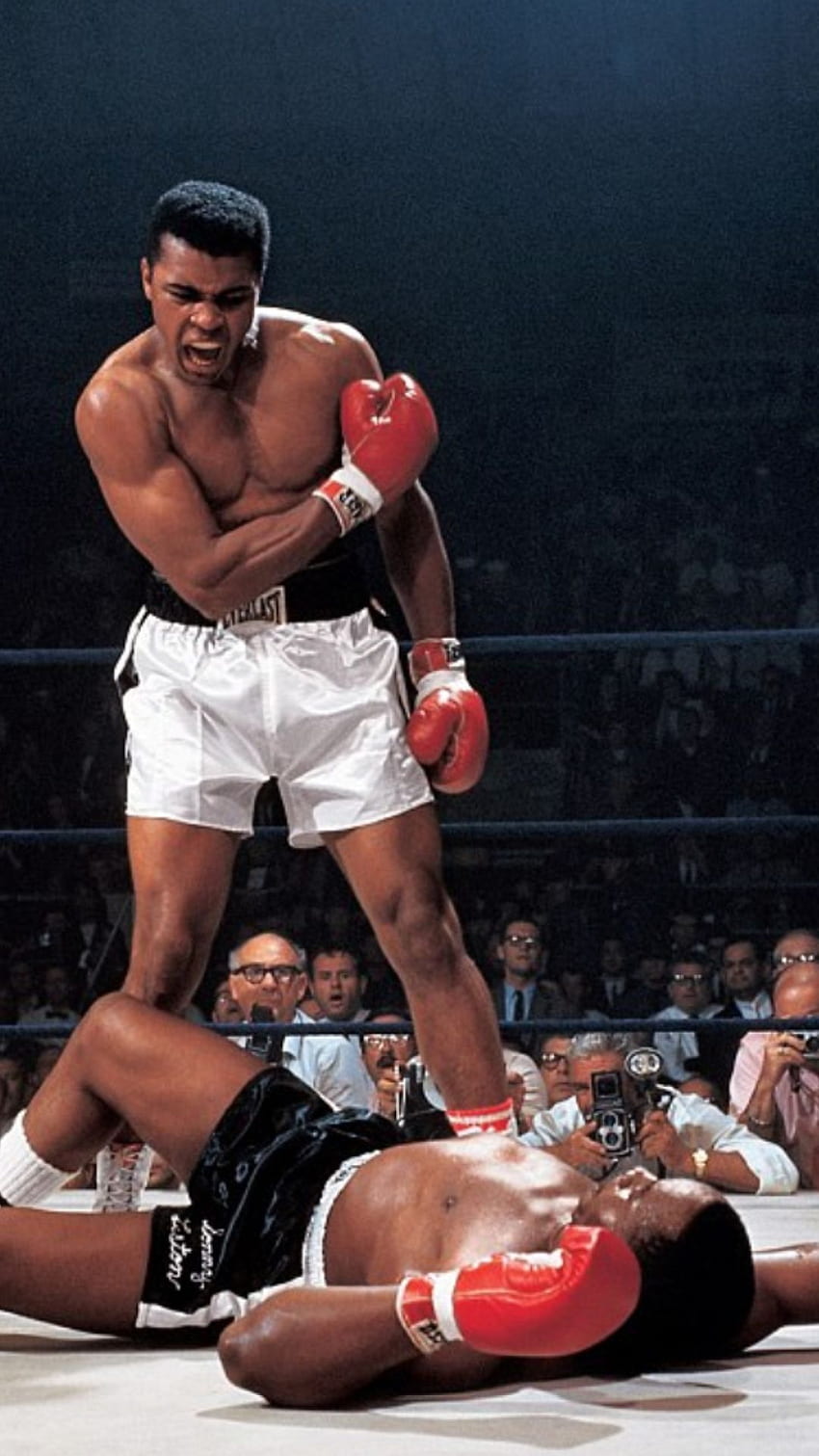 Muhammad Ali pour iPhone X, 8, 7, 6, Boxe Fond d'écran de téléphone HD