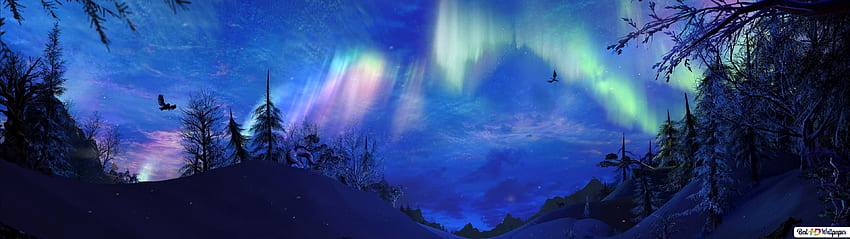 The Elder Scrolls V Skyrim - Nachtreise - Spiele , 3840X1080 Skyrim HD-Hintergrundbild