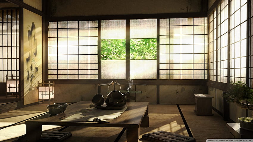 Japan Room Ultra Background for U TV : & UltraWide & Laptop : Tablet : Smartphone, Dojo HD wallpaper