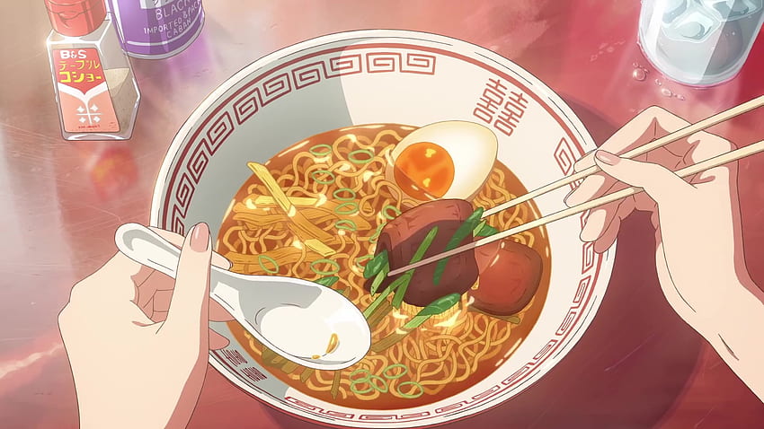 Compilação de comida de anime ao vivo papel de parede HD