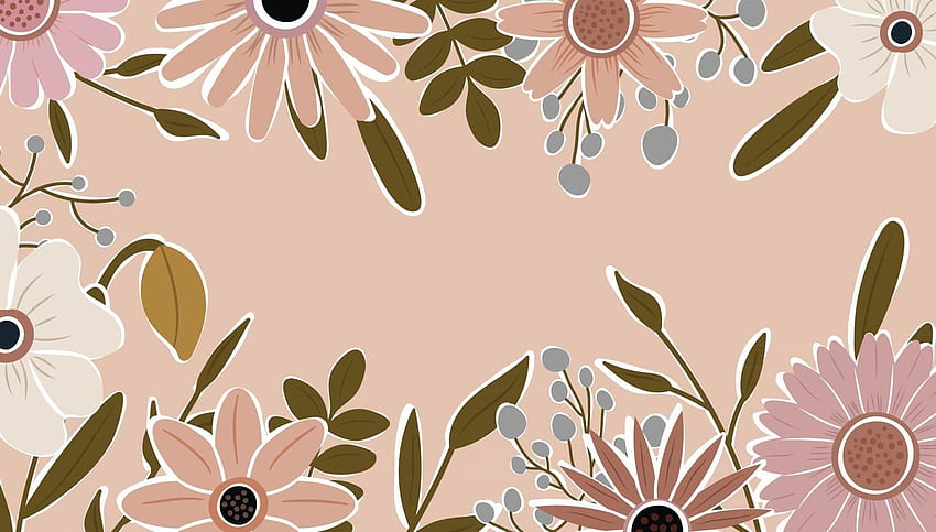 Abstract art nature background vector. Trendy plants frame. design background color flowers, decorative beautiful garden. Botanical leaves and floral pattern design for summer sale banner. 2755319 Vector Art at Vecteezy, Botanical Laptop HD wallpaper
