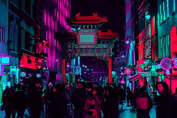 Downtown Chinatown City Live Wallpaper - Robert M. Cunningham's  Photorealistic Scenes - free download