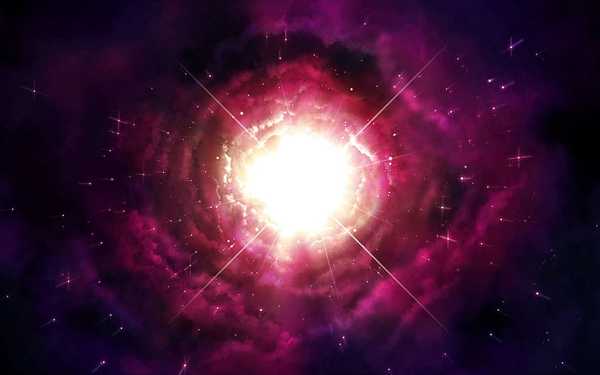 Abstrakt, Universum, Flieder, Glanz, Licht, Hell, Brillanz, Loch HD-Hintergrundbild