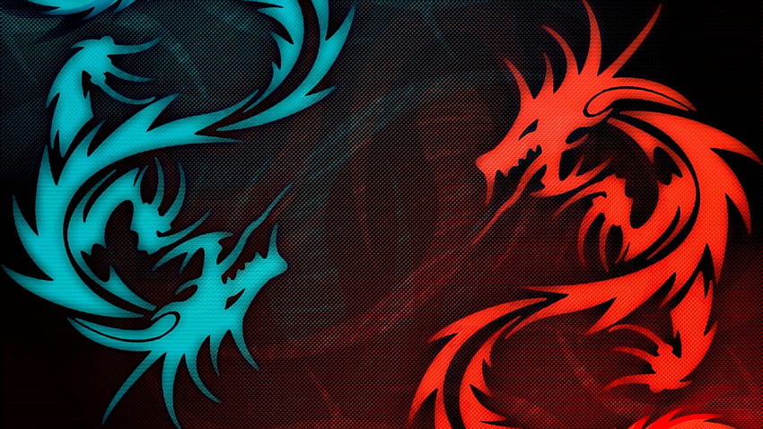 Black Red Dragon, Ultra Red HD wallpaper