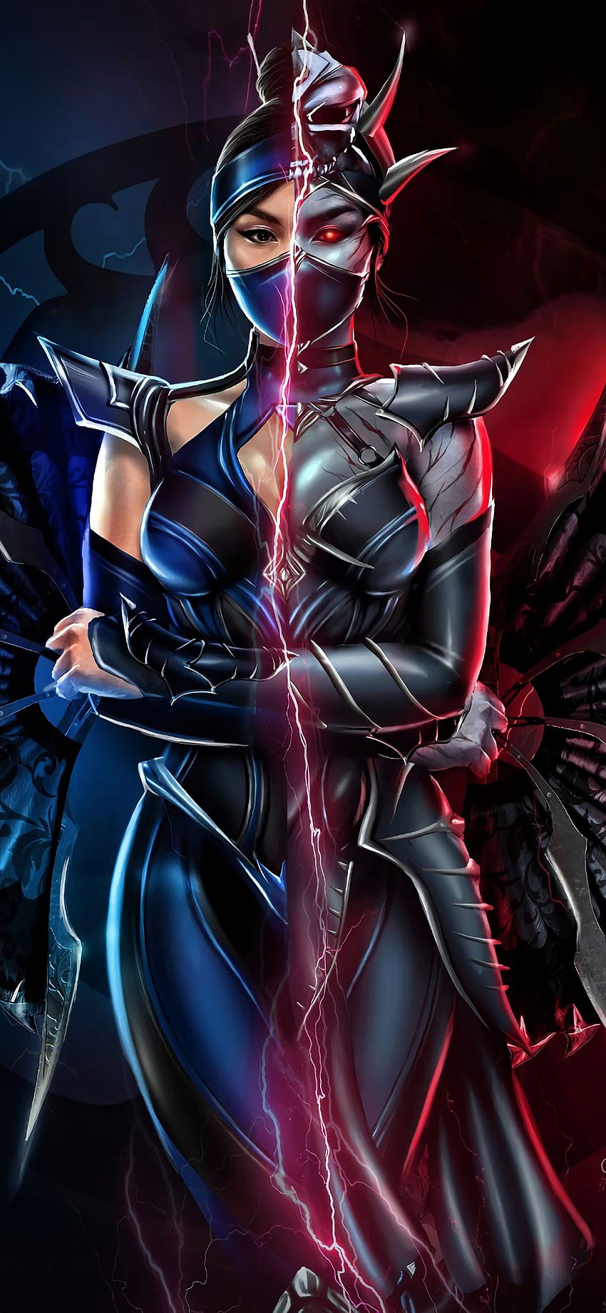 Kitana Mortal Kombat 11 iPhone XS MAX , Artist , , and Background HD phone wallpaper