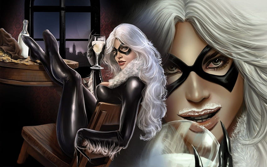 black cat wallpaper marvel