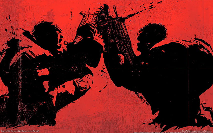 Gears of War 2, Gears of War, Marcus Fenix, art HD wallpaper