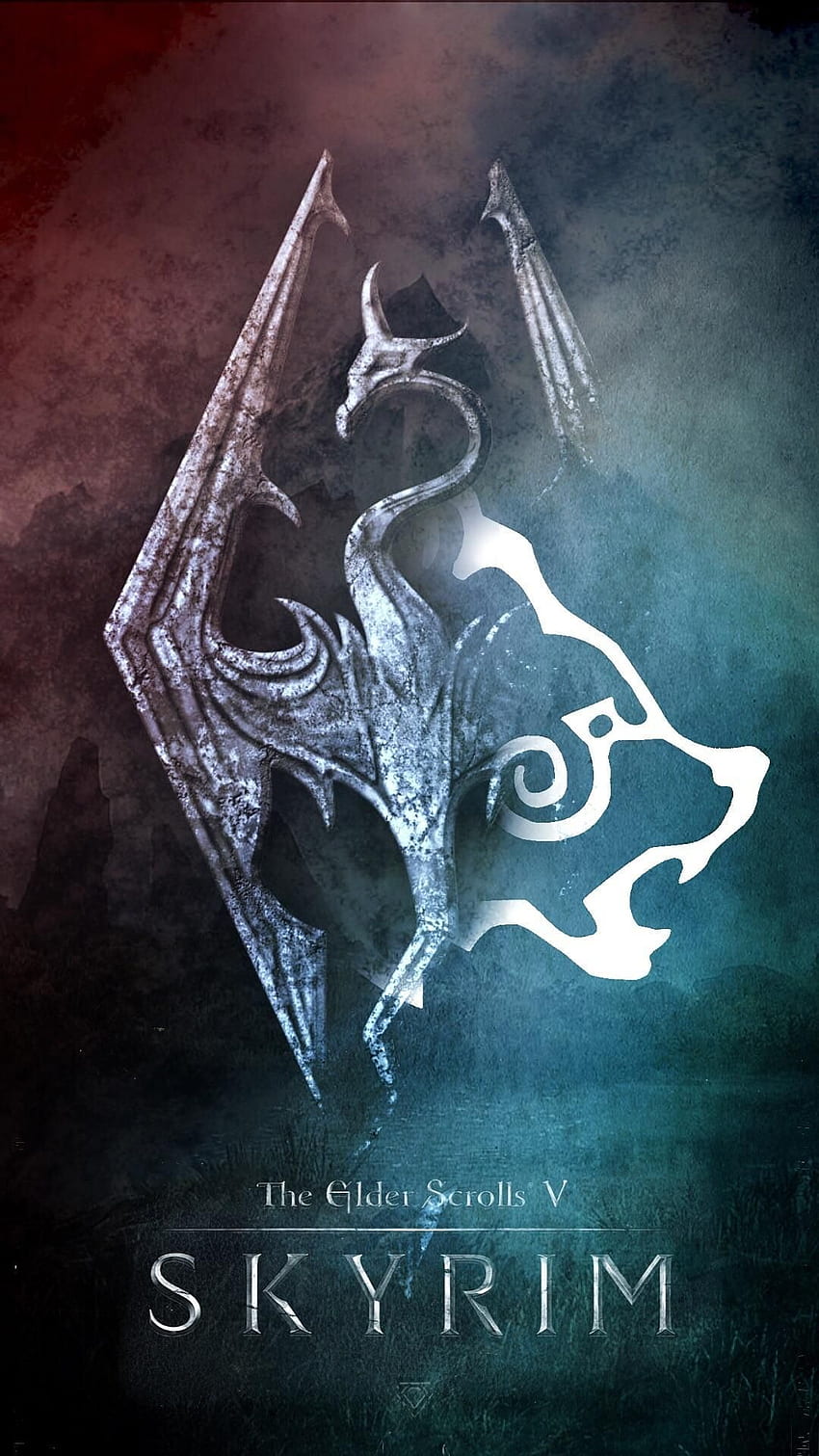 This is so cool. Although it's the Windhelm symbol and I'm apart of the Imperial Legion. Skyrim , Skyrim iphone, Skyrim art, Skyrim HD phone wallpaper