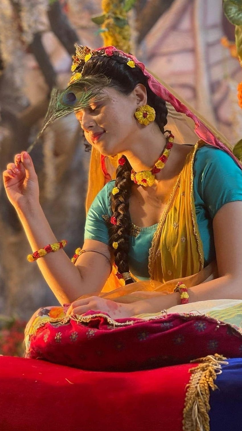 Mallika Singh, love, peace, sacrifice, star bharat, krishna, radha, god, HD  phone wallpaper | Peakpx