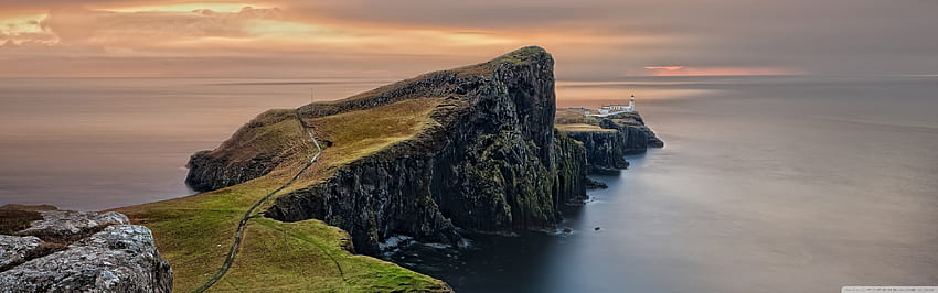 Scotland Coast LightHouse Ultra Background for : Multi Display, Dual Monitor : Tablet : Smartphone, Iceland Dual Monitor HD wallpaper