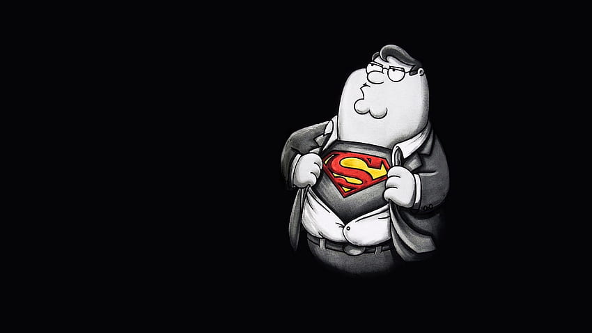 Padre de familia Peter Griffin Superman Minimalista fondo de pantalla