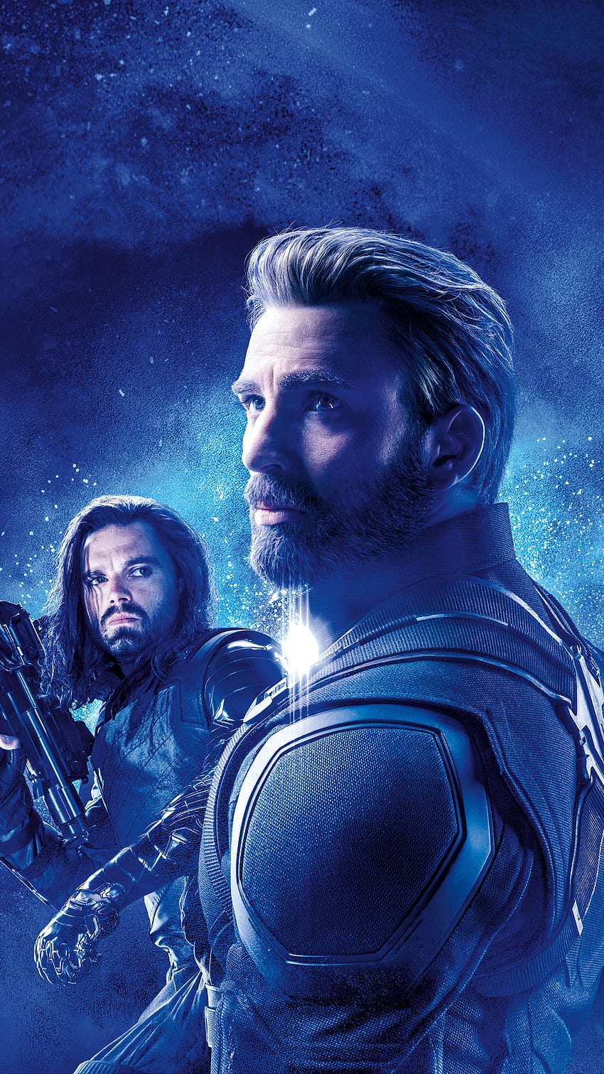 avengers infinity war, film, film 2018, poster, capitan america, nebulosa, soldato invernale, per iPhone 6, 7, 8. Freddo Sfondo del telefono HD