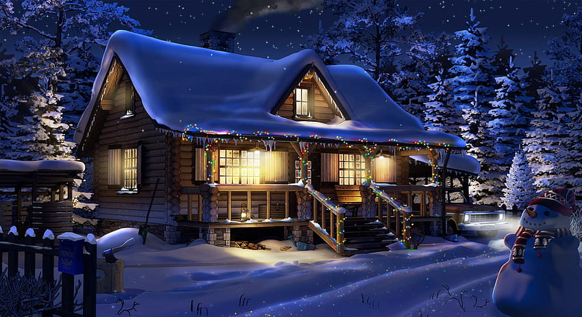 Beautiful Winter For iPhone That Youll Love Cozy Winter Cabin HD phone  wallpaper  Pxfuel