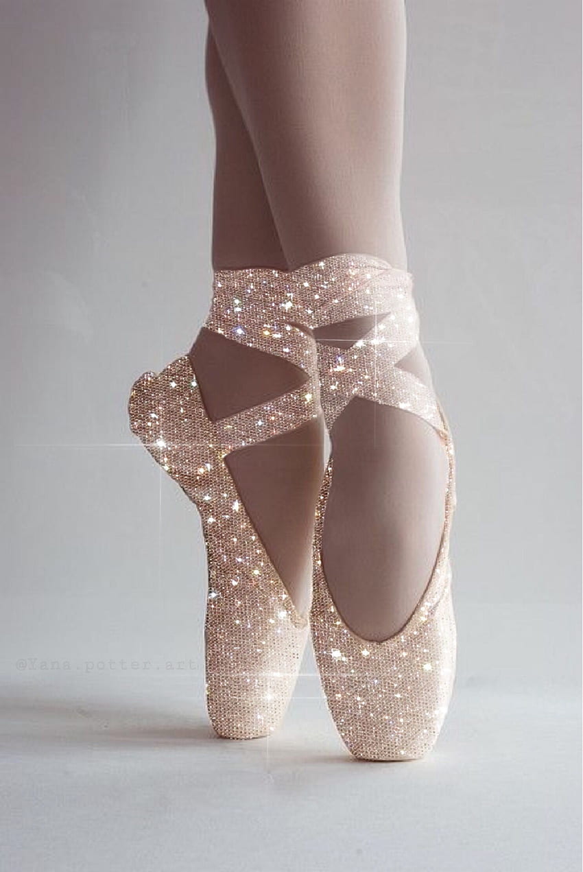 Чистец на балетни обувки ✨. Блестяща графика, балетни обувки, балетни обувки, обувки за танци HD тапет за телефон