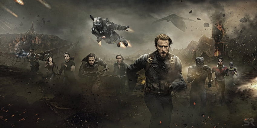 Captain America Infinity War, Battle Scene HD wallpaper